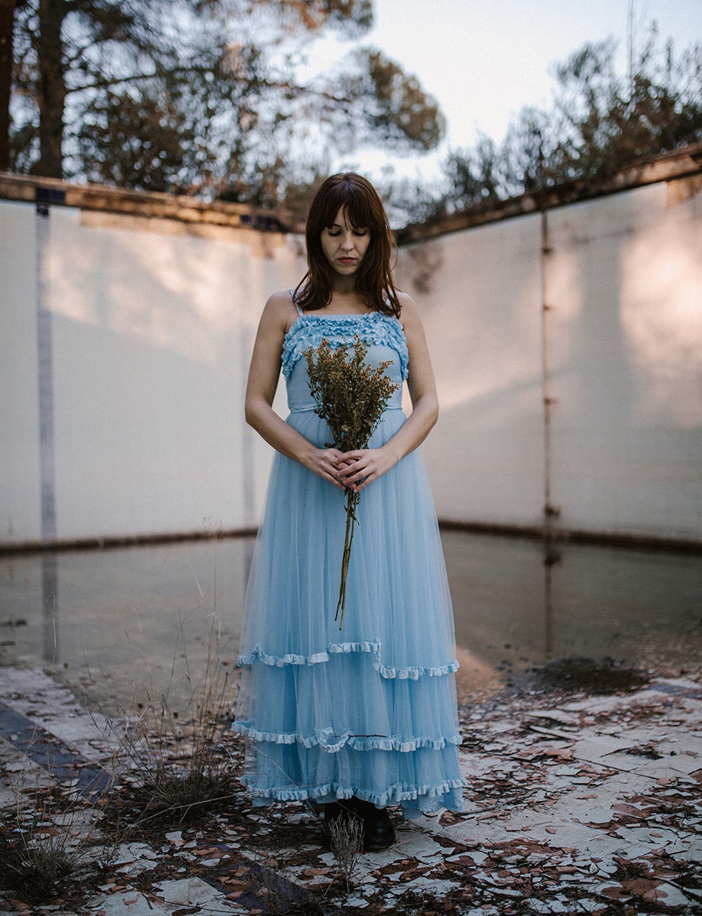 Novia de estilo romántico