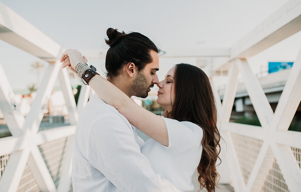 foto beso Murcia